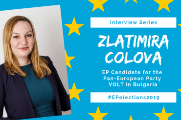 #EP2019: Interview with Zlatimira Colova, Candidate of the Pan-European Party VOLT in Bulgaria for the EU-Elections